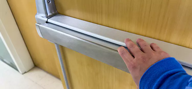 Installing a Push Bar on a Door Battle Creek
